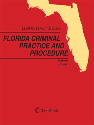 cover image of Florida Criminal Practice and Procedure